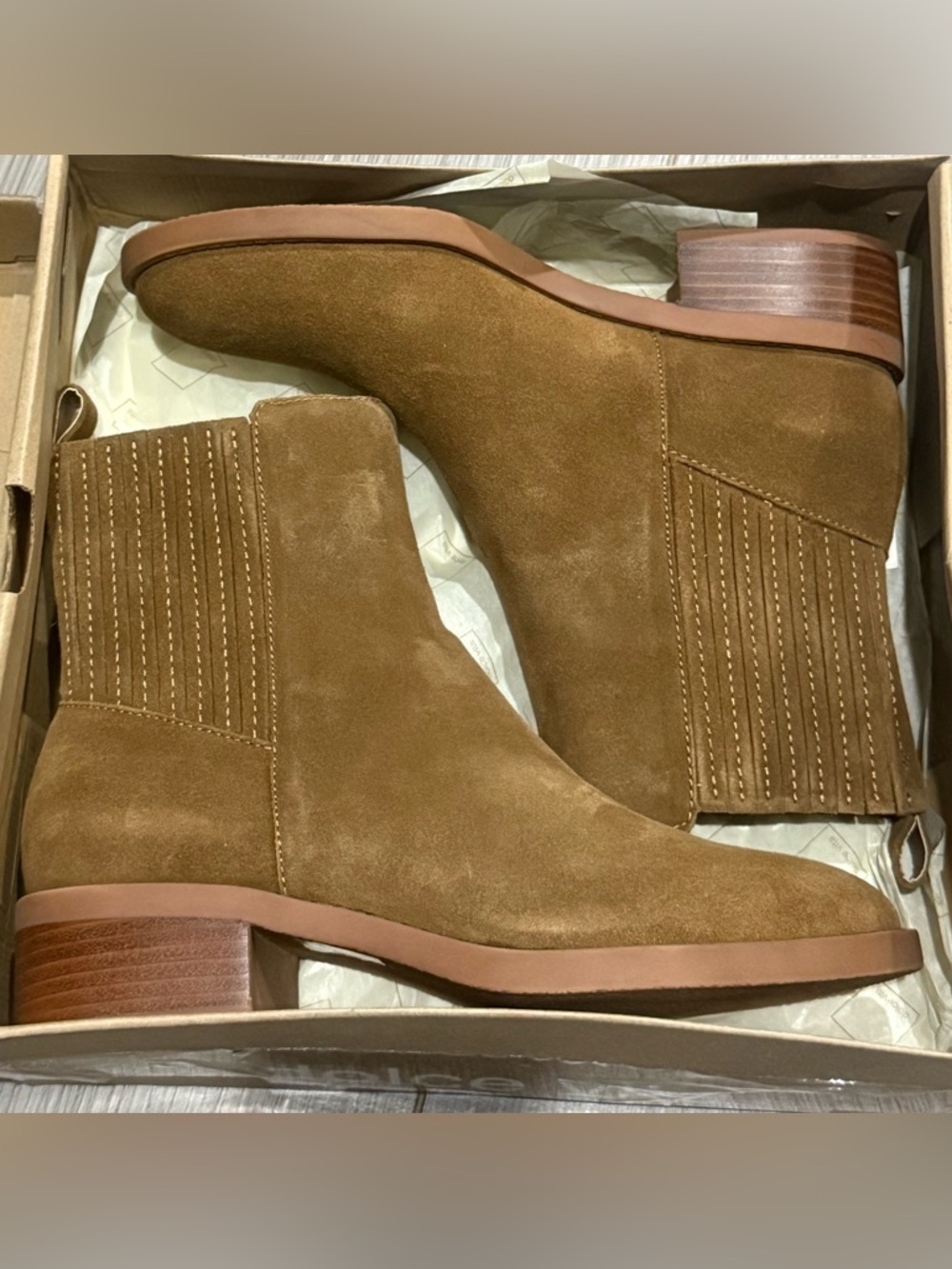 Dolce Vita BrownSuede Chelsea Ankle Boot Farlin size 8.5 - Picture 3 of 8